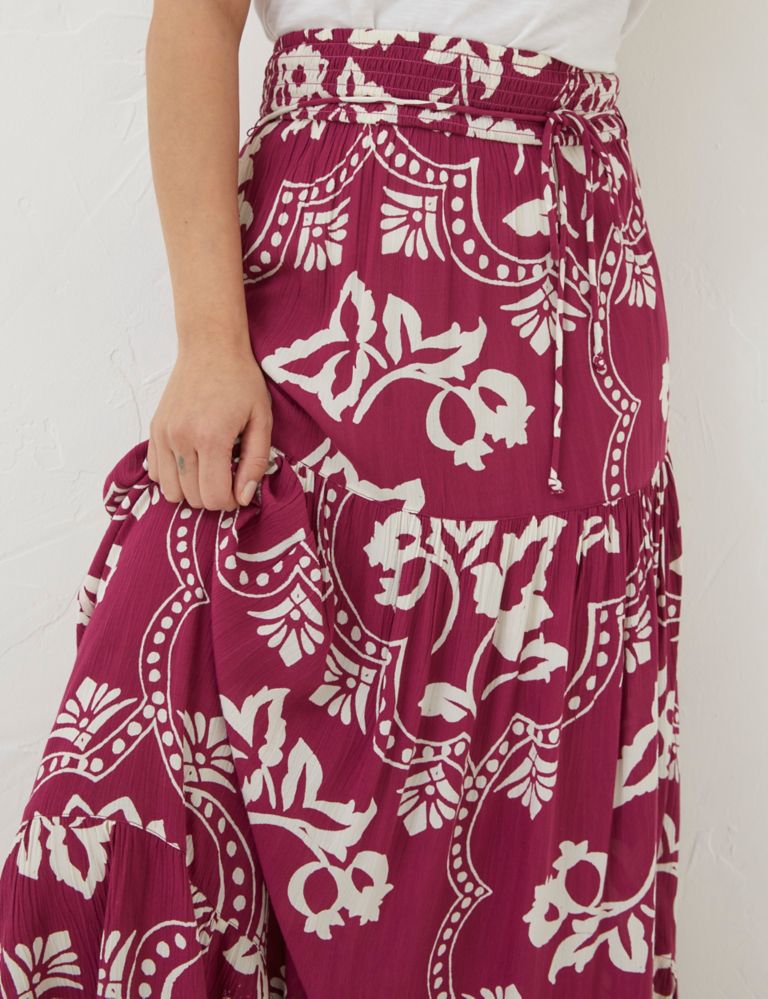 Floral Maxi A-Line Skirt 5 of 5