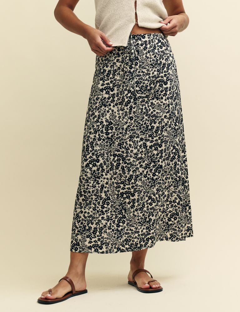 Floral Midaxi A-Line Skirt 5 of 8