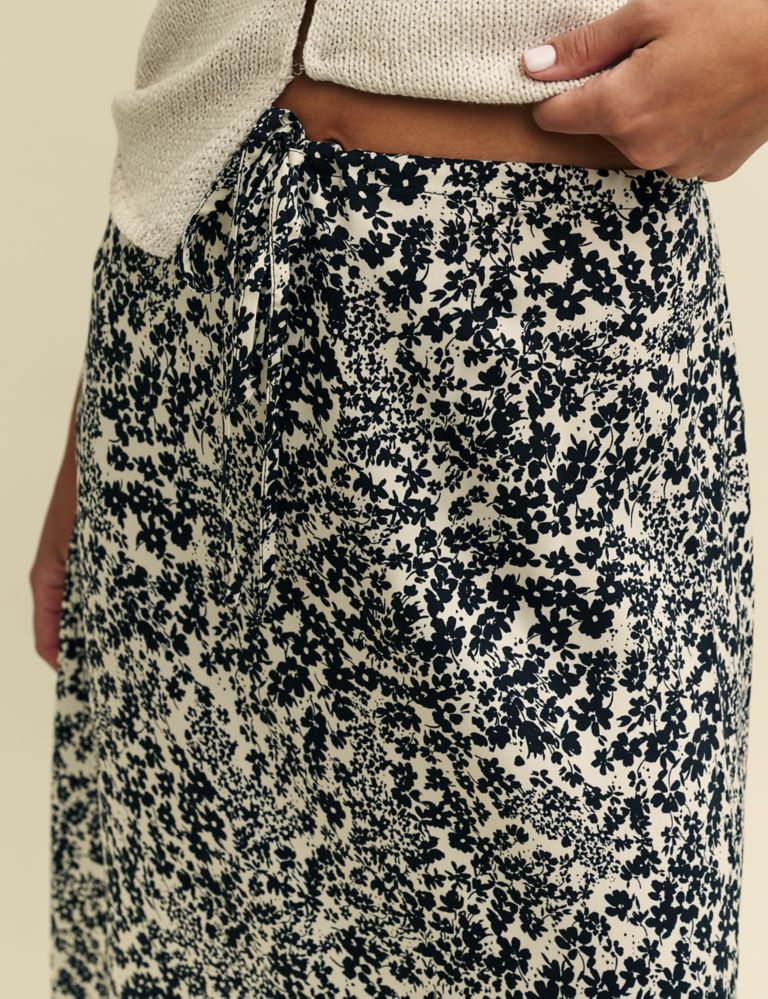 Floral Midaxi A-Line Skirt 8 of 8