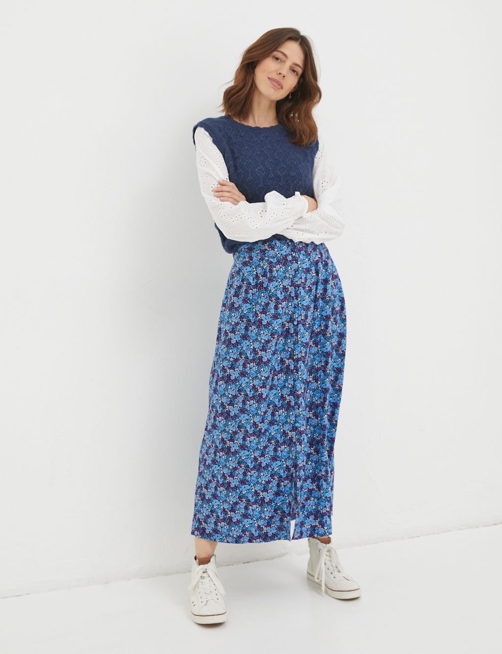 Floral Midaxi A-Line Skirt 3 of 5