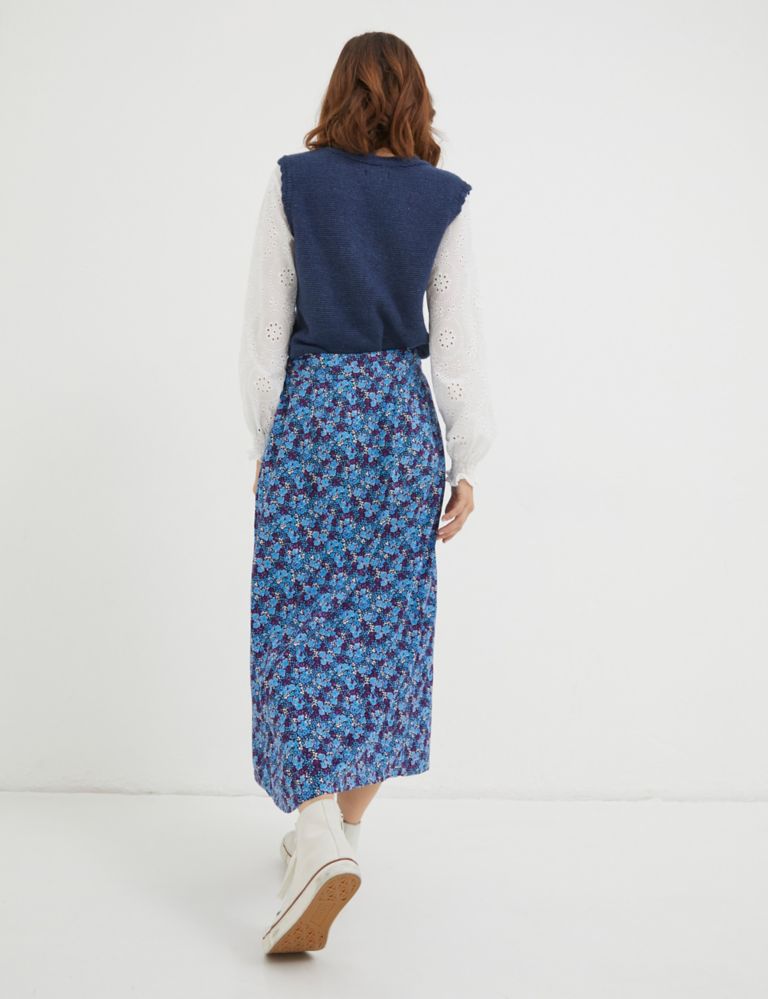 Floral Midaxi A-Line Skirt 4 of 5