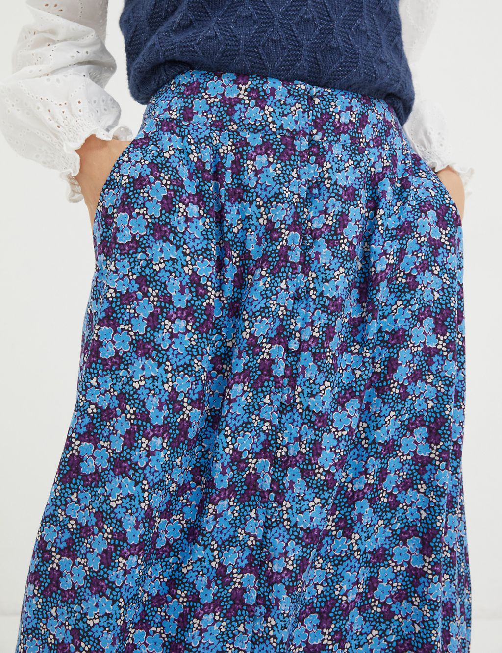 Floral Midaxi A-Line Skirt 5 of 5