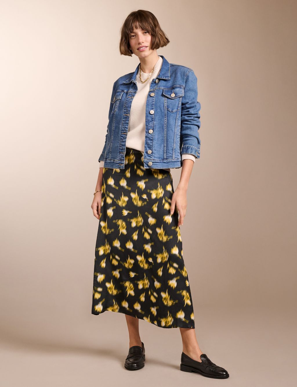 Floral Midaxi Slip Skirt 3 of 3