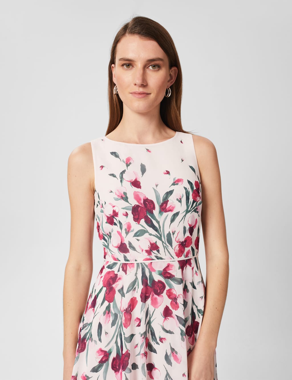 Floral Midaxi Swing Dress HOBBS M&S