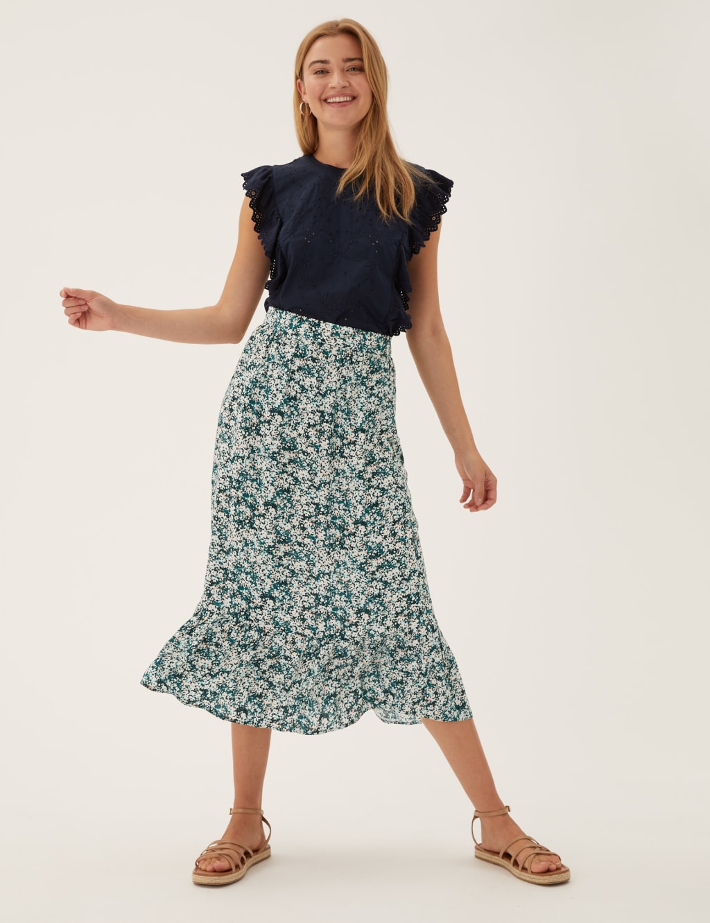 Floral skirt marks and spencer online