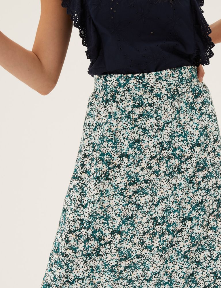 Floral Midaxi Tiered Skirt 4 of 6