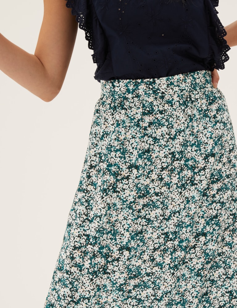 Floral skirt marks and spencer top