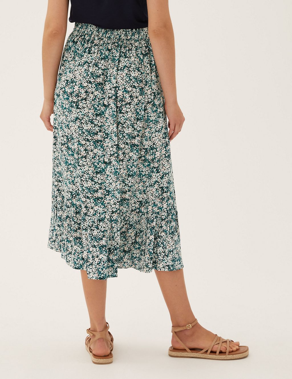Floral Midaxi Tiered Skirt 5 of 6