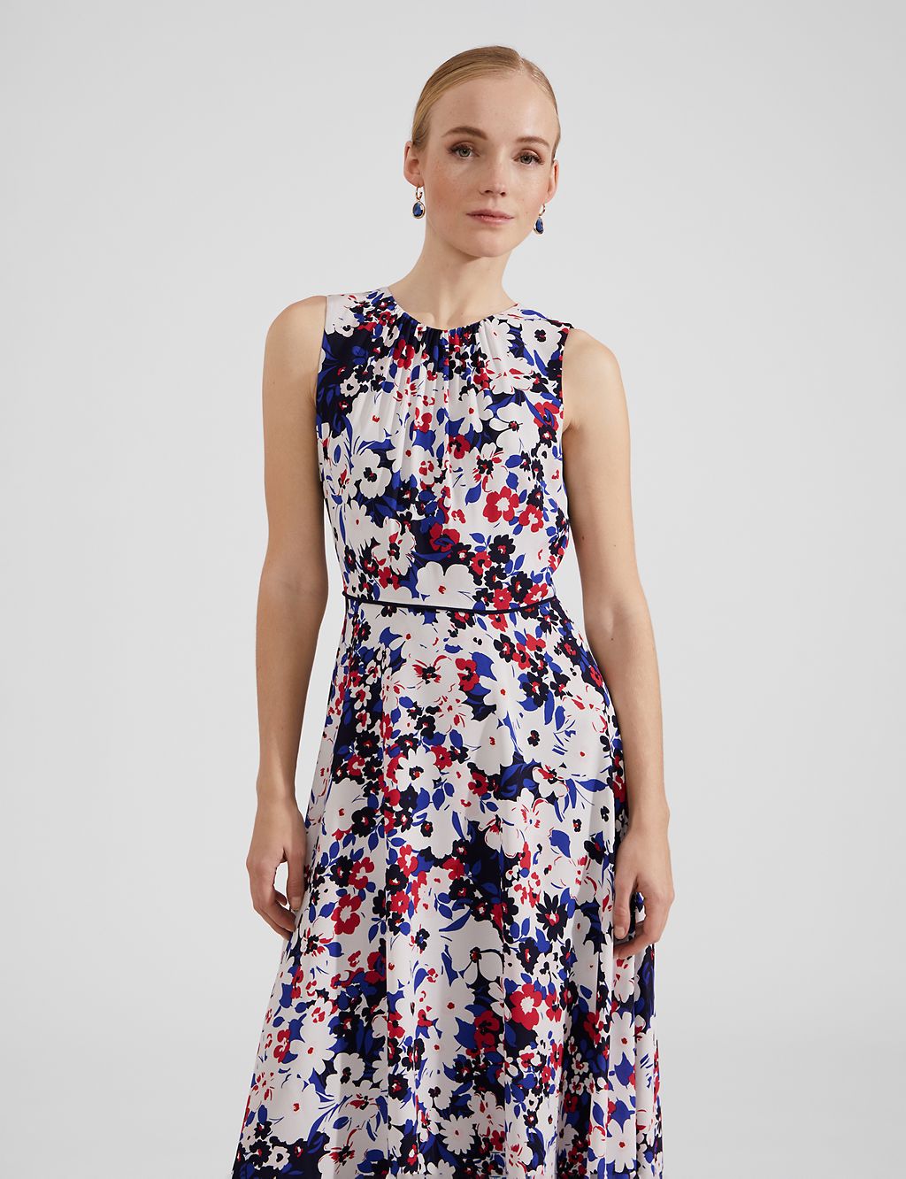Floral Midaxi Waisted Dress 2 of 7