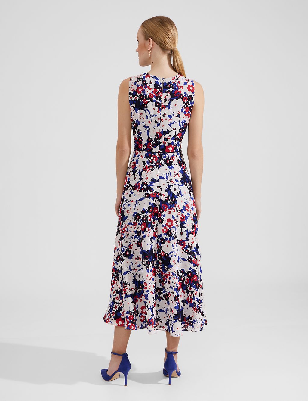 Floral Midaxi Waisted Dress 6 of 7