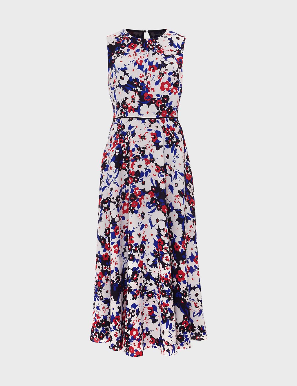 Floral Midaxi Waisted Dress 1 of 7