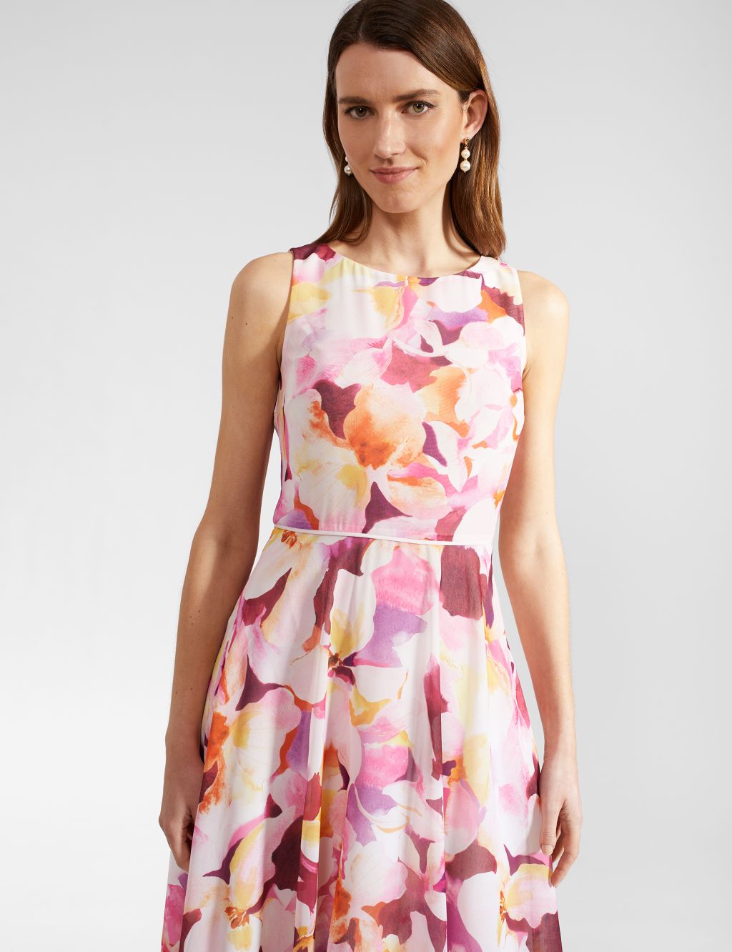 Floral Midaxi Waisted Dress 2 of 5