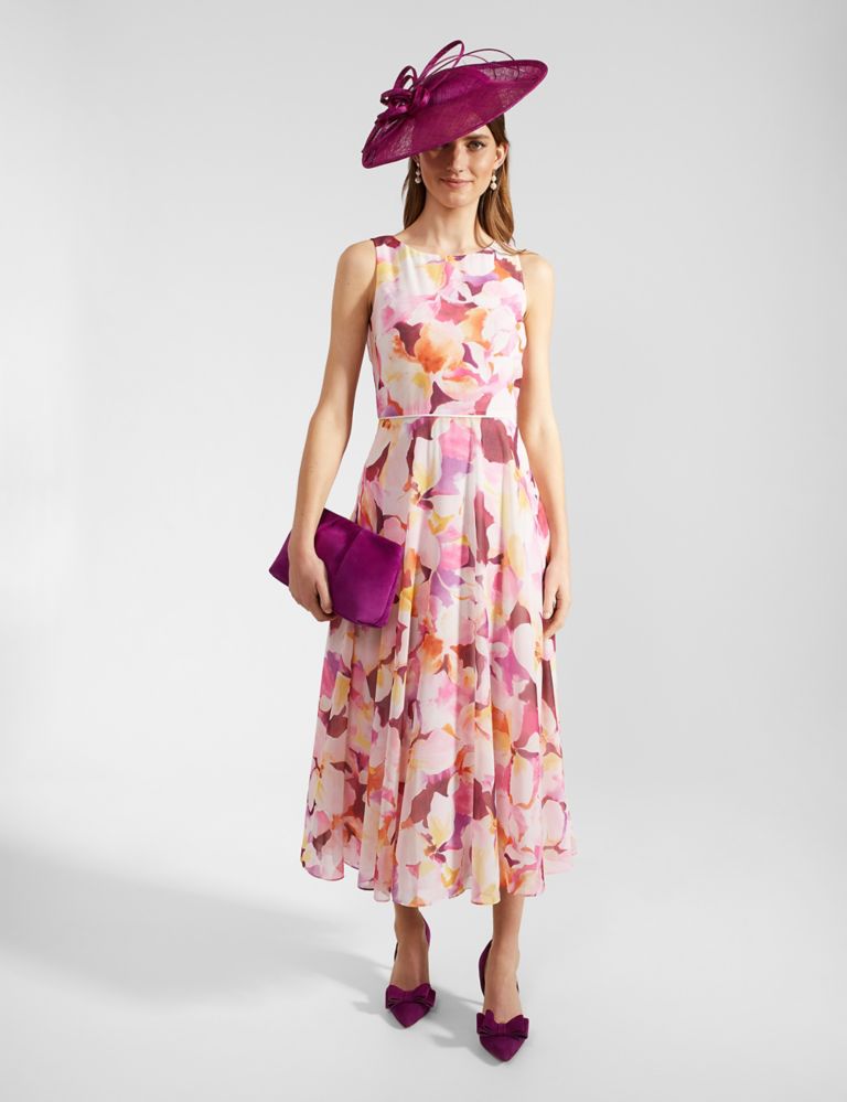 Floral Midaxi Waisted Dress 5 of 5