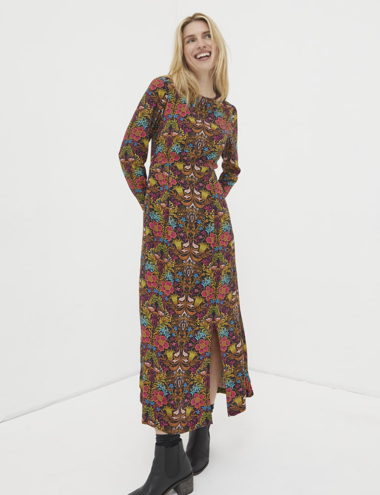 Floral Midaxi Waisted Dress FatFace M S