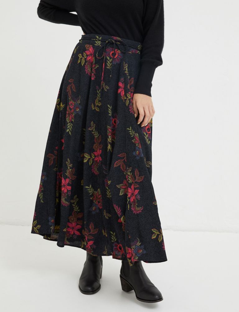 Floral Midi A-Line Skirt | FatFace | M&S