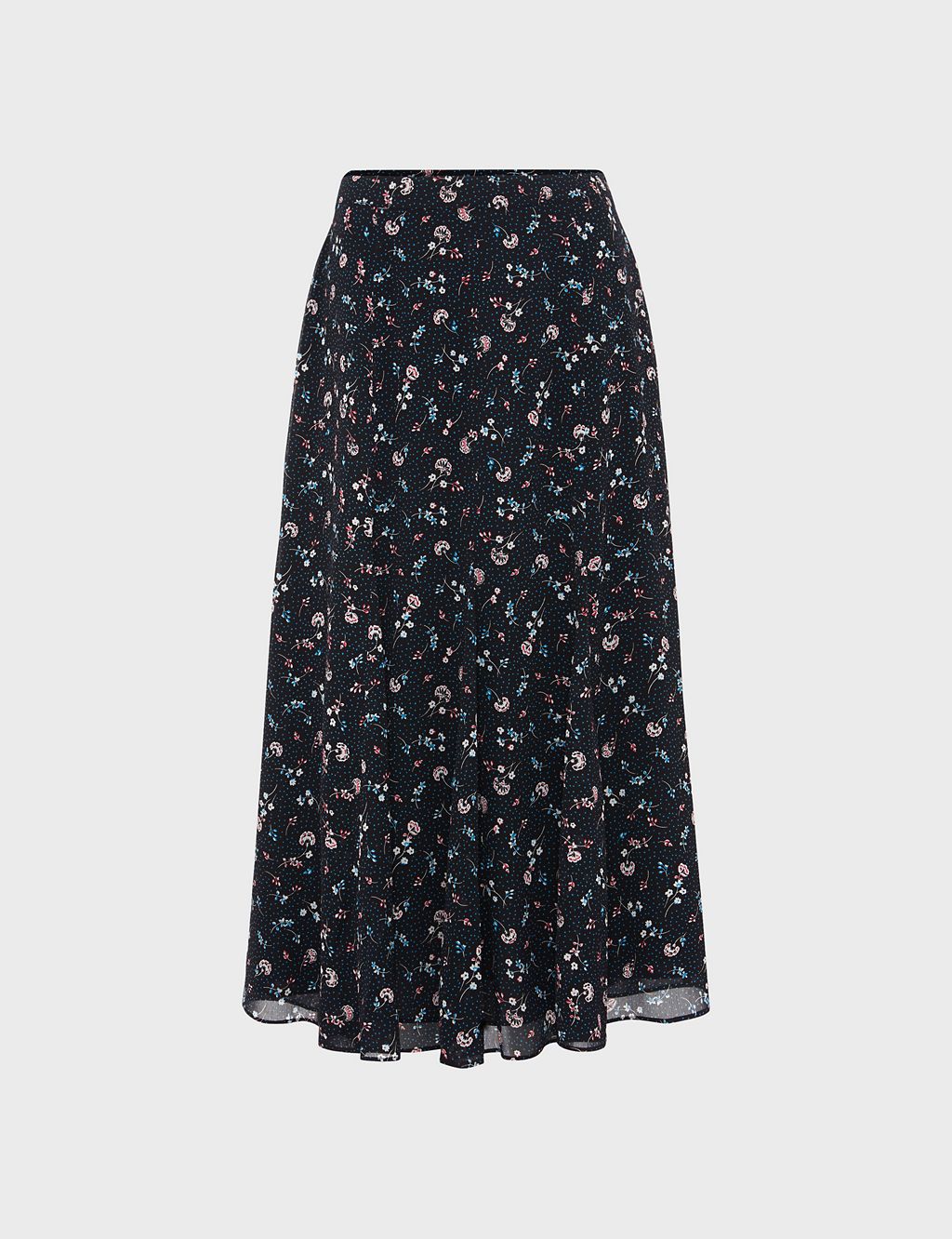 Floral Midi A-Line Skirt 1 of 6