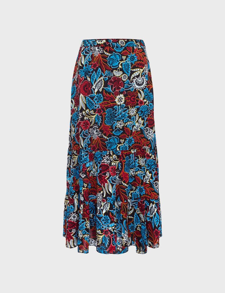Floral Midi A-Line Skirt 2 of 7