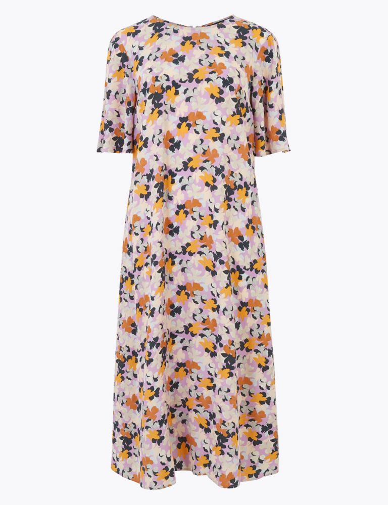 Floral Midi Relaxed Dress | M&S Collection | M&S