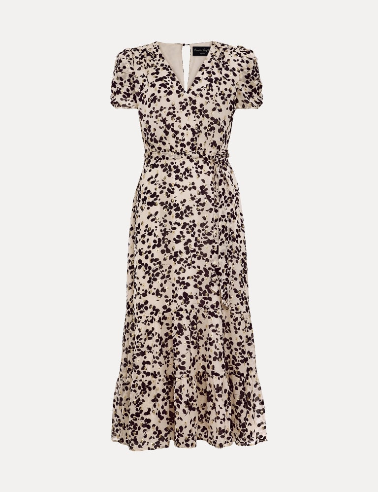 Polo ralph lauren floral crepe wrap dress sales