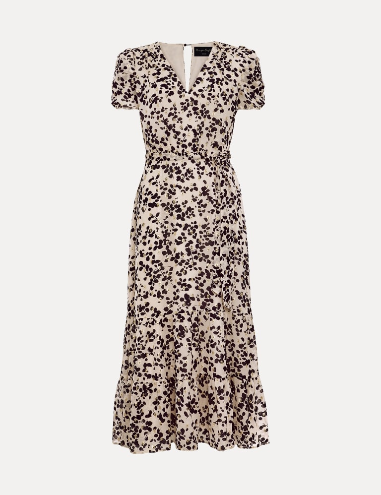 Floral Midi Shirred Dress 2 of 8