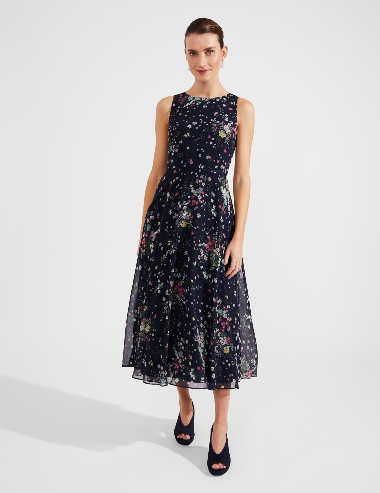 Floral Midi Skater Dress 1 of 6