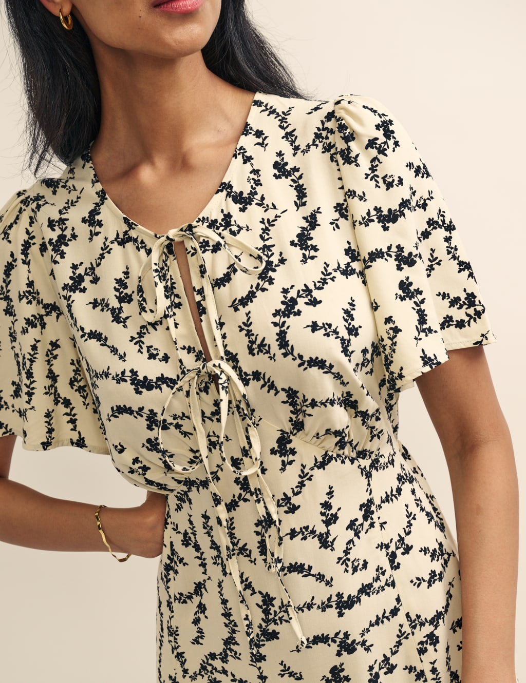 Floral Midi Tea Dress Nobody's Child M&S