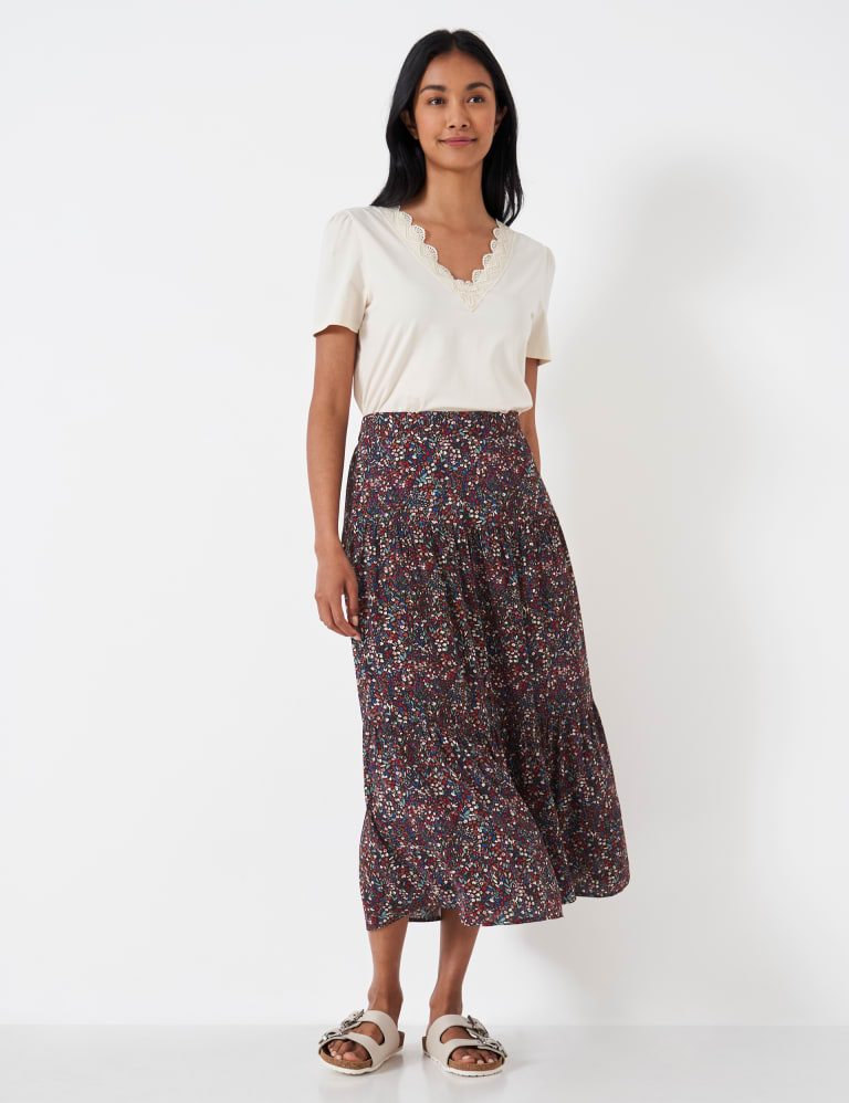 Floral skirt 2025 marks and spencer