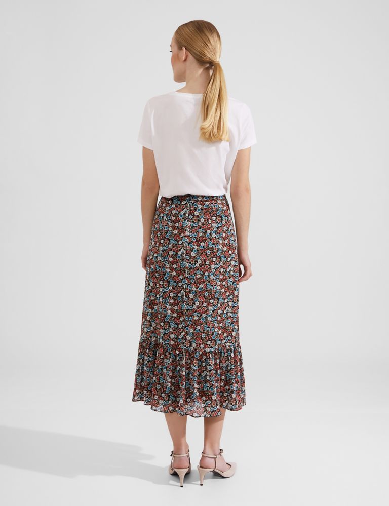 Floral Midi Tiered Skirt 4 of 6