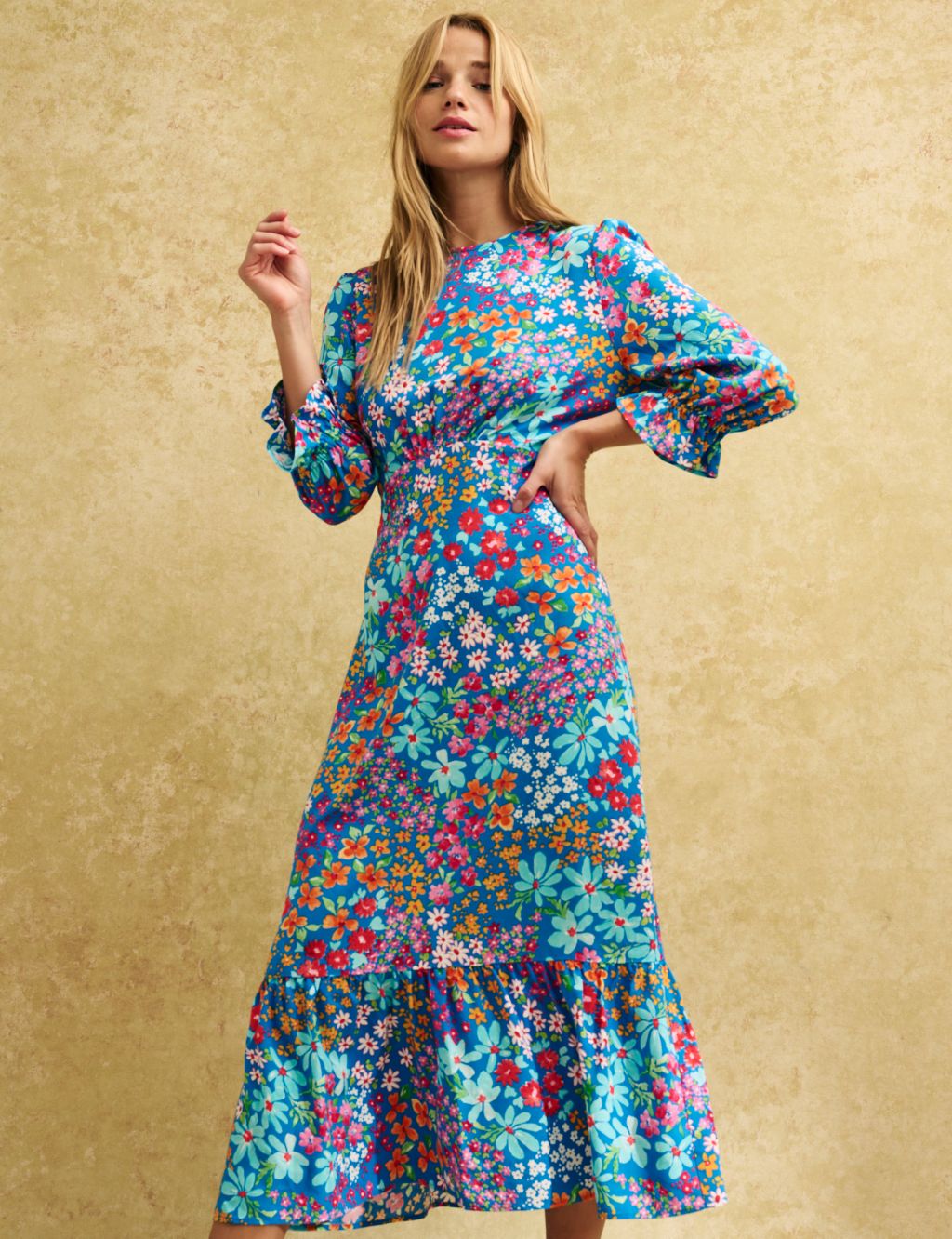Floral Midi Tiered Tea Dress | Nobody's Child | M&S