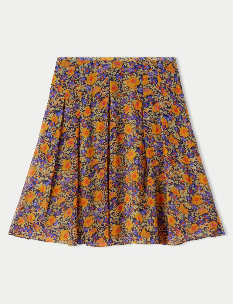 Floral Mini A-Line Skirt 2 of 4