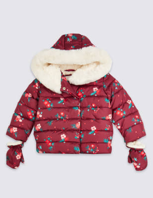 floral padded coat