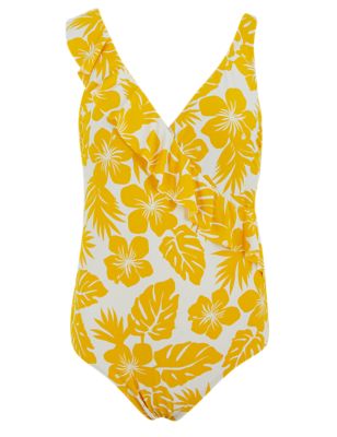 Floral Padded Plunge Swimsuit | M&S Collection | M&S