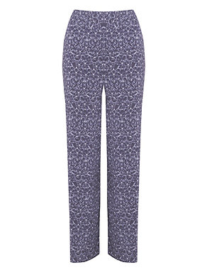 Floral Palazzo Trousers Image 2 of 6