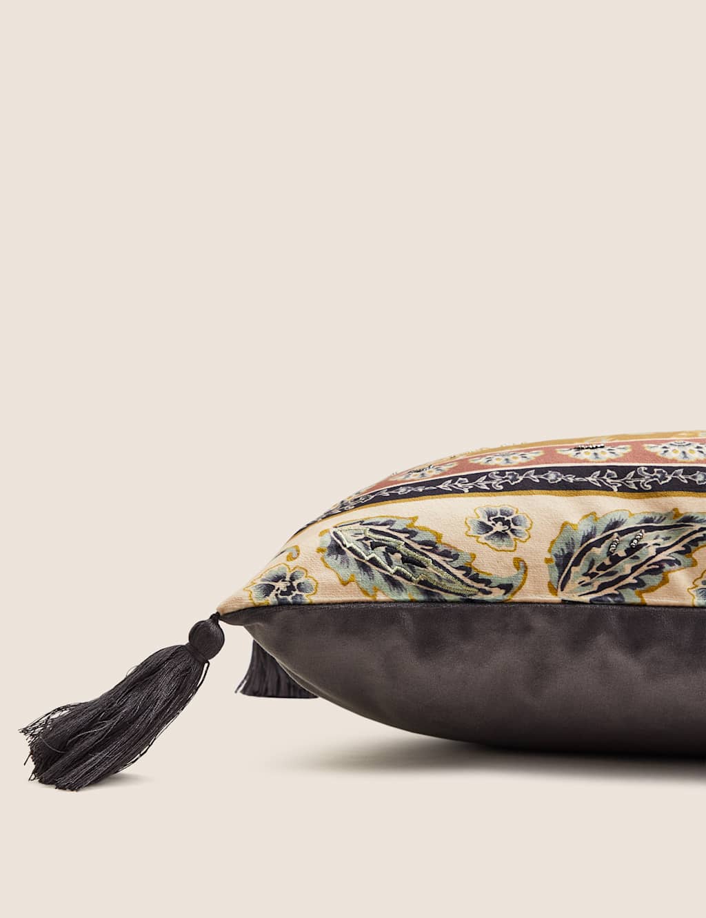 Floral Patchwork Bolster Cushion 2 of 8