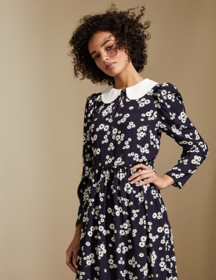 Floral Peter Pan Collar Midaxi Tea Dress, M&S X GHOST