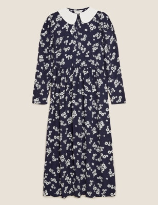 marks and spencer animal print tea dress