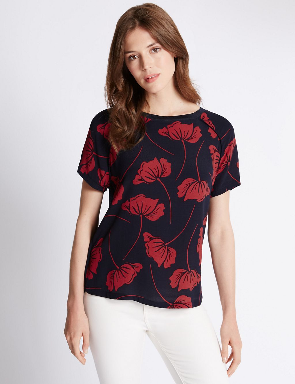Floral Piped T-Shirt 3 of 3