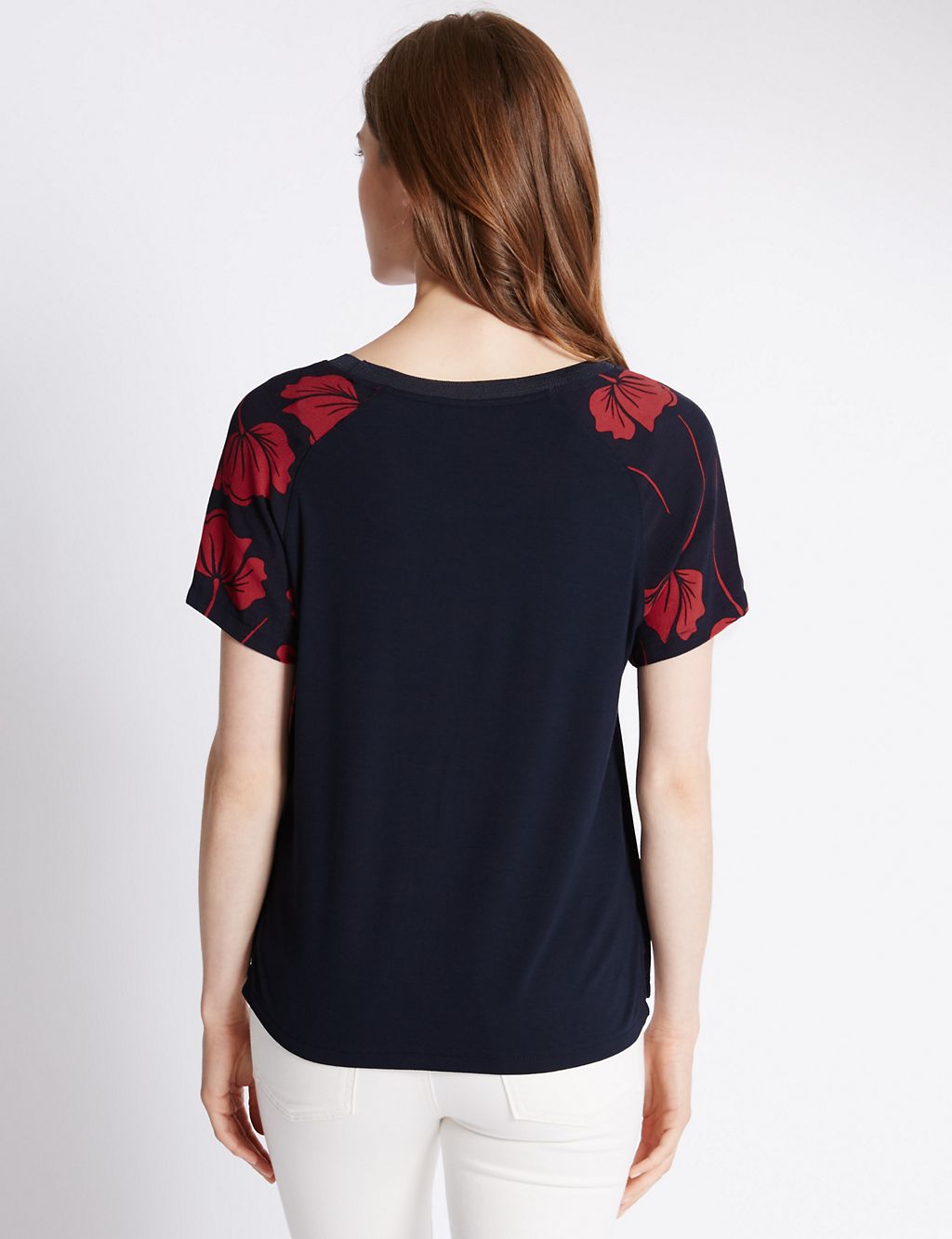Floral Piped T-Shirt 2 of 3