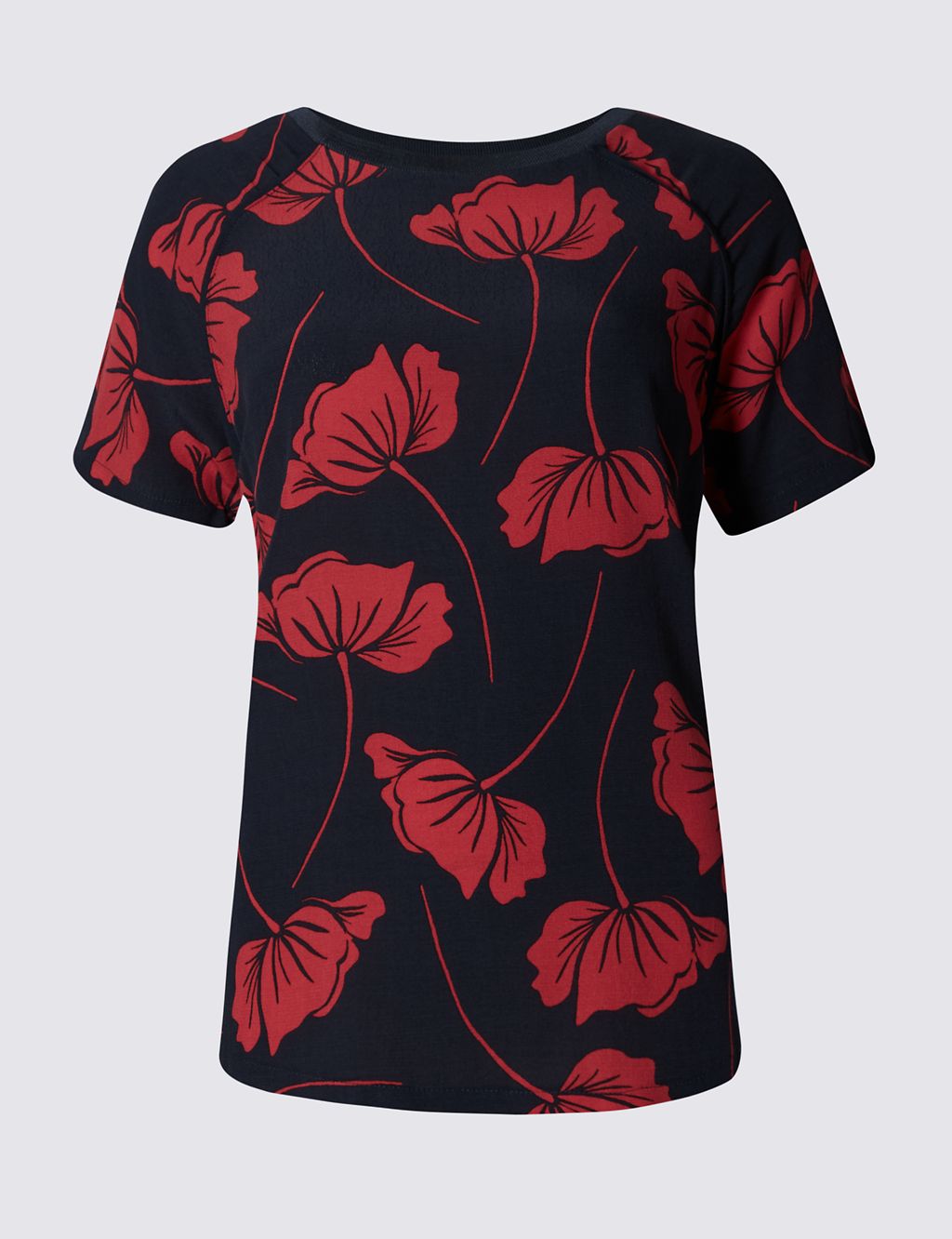 Floral Piped T-Shirt 1 of 3