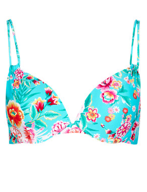 Floral Plunge Underwired Bikini Top Image 2 of 5