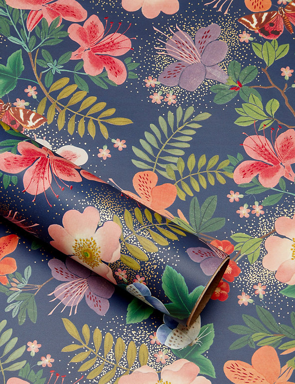 Floral Print 2m Wrapping Paper Image 1 of 2