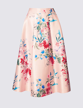 Floral Print A-Line Skirt Image 2 of 3