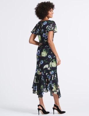 marks and spencer tunic midi dress