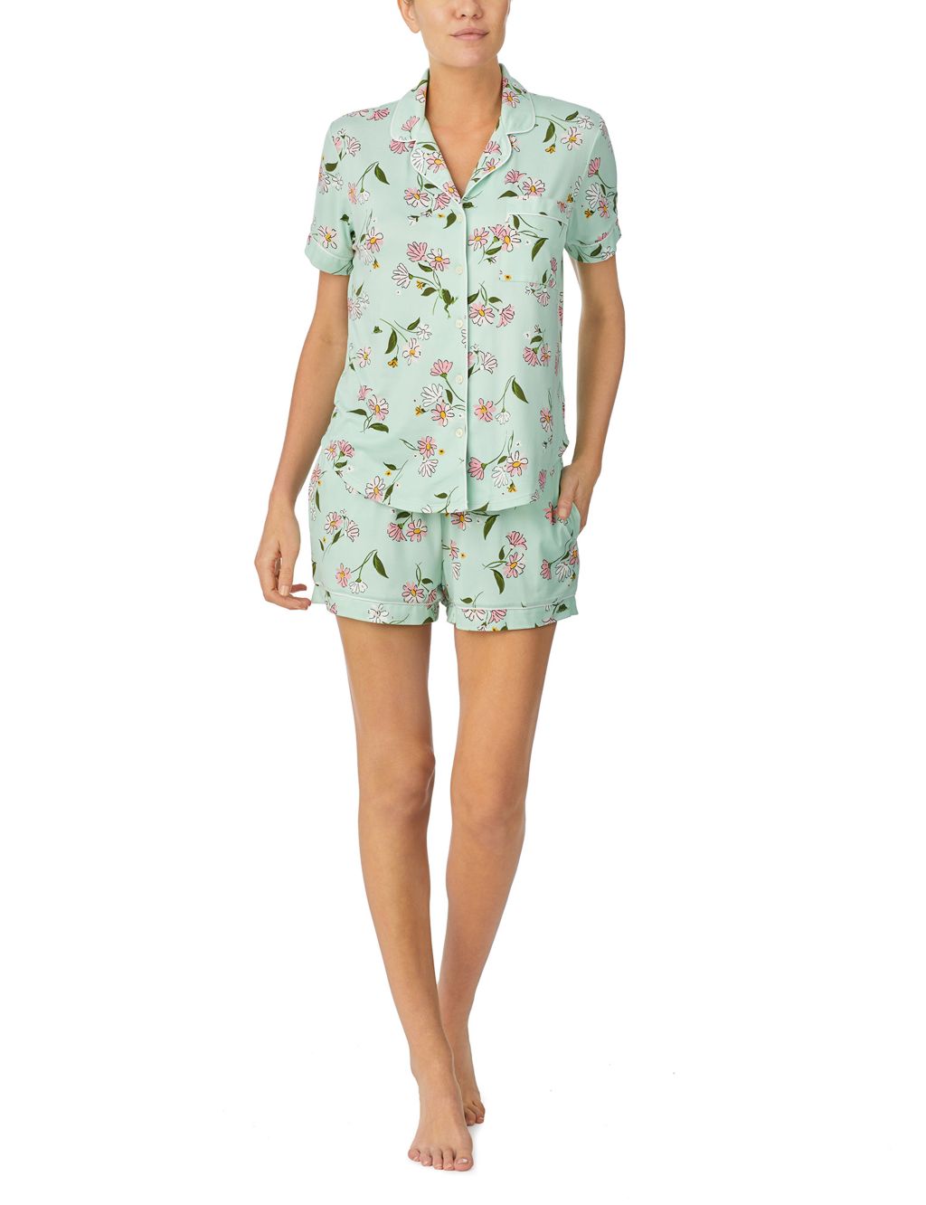 Floral Print Cropped Pyjama Set | Kate Spade | M&S