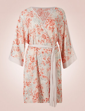 Floral Print Dressing Gown Image 2 of 4