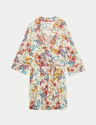 Floral Print Dressing Gown Image 2 of 5