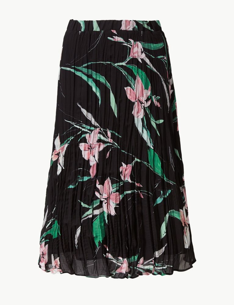 Floral Print Fit & Flare Skirt 2 of 4