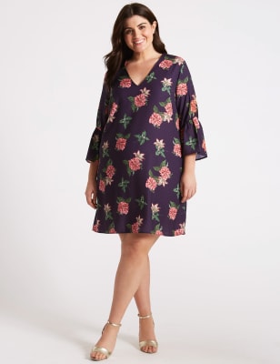 Flared best sale tunic dress