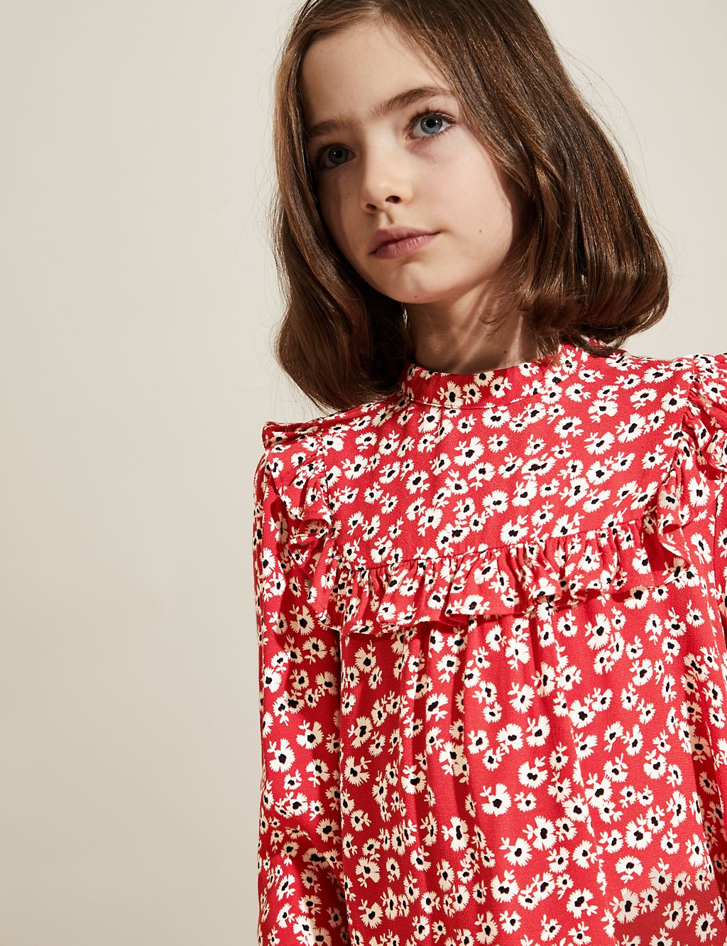 Floral Print Frill Dress (6-14 Years) 2 of 4