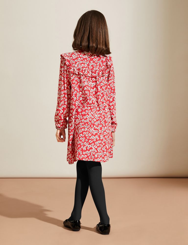 Floral Print Frill Dress (6-14 Years) 4 of 4